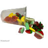 Coupe de fruits délice 🍓 : mélange de bonbons colorés, tendres et acidulés, pour une explosion de saveurs fruitées.