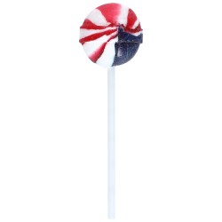 Sucette Américaine Cola aux couleurs du drapeau américain