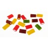 plusieurs bonbon fourés colorés, les balla balla de chez Haribo