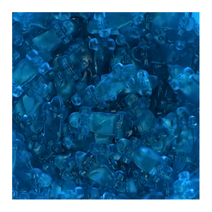 Vrac des skater blue, qui sont des bonbon en gélatine en forme de skate et de couleur bleu