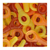 vrac de tétine haribo jeunes, rouge et orange