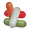 quelques dragées de prés blanc, orange, rouge, vert, rouge