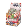 Assortiment de sucettes de Noël dans leur présentoir.