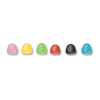 Dragibus de chez Haribo individuel, de couleurs rose, jaune, vert, rouge, noir et bleu
