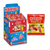 Boite présentoir de mini sachets happy cola lisse de Haribo, qui sont des bonbon au cola