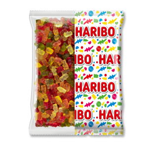 gros conditionnement de sachet d'ours d'or haribo, qui sont des bonbons gélatine en forme d'ourson