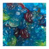 Vrac de schtroumpfs de chez Haribo, qui sont des bonbons en forme de personnages Schtroumpfs tout bleu