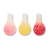 bonbon haribo orangina en individuel de couleurs rose, jaune et rouge