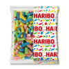 Sachet gros conditionnement de rainbow pik de chez haribo de couleurs vert, bleu, rose et jaune