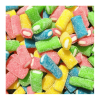 Rainbow pik de chez haribo en vrac de couleurs vert, bleu, rose et jaune
