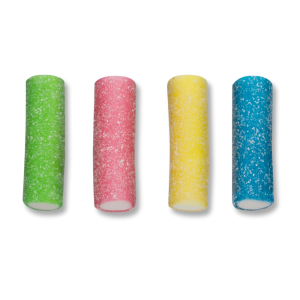 Rainbow pik de chez haribo en indiviuel de couleur vert, jaune, rose et bleu