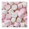Chamallow marshmallow de chez Haribo en vrac de couleur rose et blanc