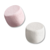 Chamallow marshmallow de chez haribo en individuel de couleur rose et blanc