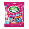 Sachet de couleur rose lutti de bonbon bubblizz en forme de bouteille rose et bleu