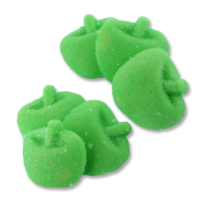 Pomme tendre verte plate
