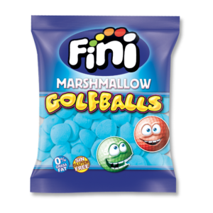 Sachet gros conditionnement de balle de golf de chez fini bleu au gout de framboise