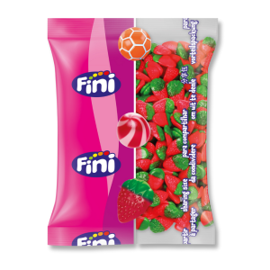 Gros conditionnement des fraise sauvage lisse de chez fini qui sont des bonbon gélifié à la fraise