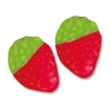 Fraise sauvage lisse individuel qui sont des bonbon en gélatine à la fraise de chez fini et au gout de fraise