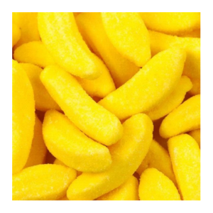 vrac de banane fini qui sont des bonbons au gout et à la forme de banane