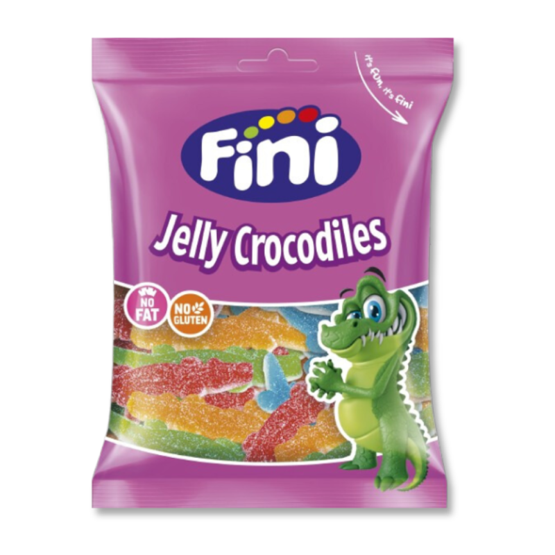 Sachet 90g de crocrodile candy bi-texturé qui sont des bonbons acidulés en forme de crocrodiles