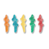 crocrodile candy bi-texturé en individuels qui sont des bonbons acidulés en forme de crocrodiles