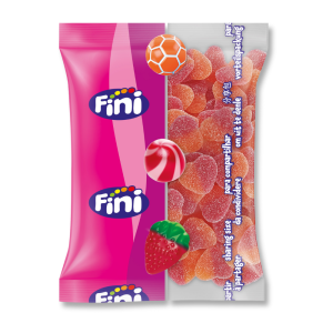 sachet gros conditionnement de coeur de pêche sucré de chez fini qui sont des bonbons à la pêche