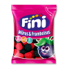 Sachet de mûres rouges et noires de chez FINI qui sont des bonbons aux goût et à la forme de mûres