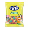 Sachet vers acidulés fluo de chez Fini qui sont des lucioles acidulés multicolores