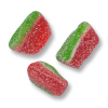 Bonbon tranches de pastèques acidulées de chez fini qui sont au goût de pastèques et de couleur rouge et verte