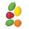 Chewing-gum cocktails de fruits qui sont en forme et au goûts de pastèques, citron, mandarine
