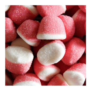 vrac de bisous fraise grand modèle qui sont des bonbons sucrés à la frais de chez fini