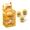 Présentoir de mini burger trolli qui sont des bonbons gélifiés en forme de burger