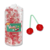 Boite de sucette cerises doubles qui sont des sucettes au gout et à la forme de suette