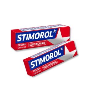 deux paquet de stomorol qui sont des chewing-gum sans sucre