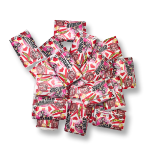 malabar sseul goûts cola avec un emballage rouge et blanc, ce sont des chewing-gum avec un tatouage à l'intérieur
