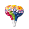 Sucettes individuelles XXL de chupa chups classique, bleu, vert et rose