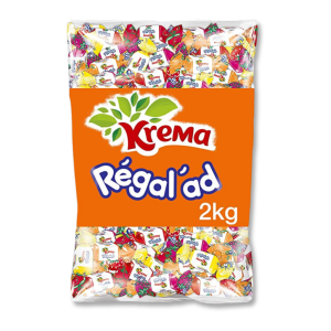 Sachet gros conditionnement de régalad aux fruits qui est une pâte à macher aux fruits