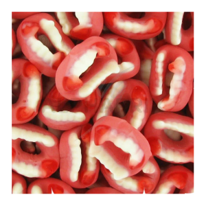 Vrac de dentier trolli qui sont des bonbons gélifiés en forme de dentier