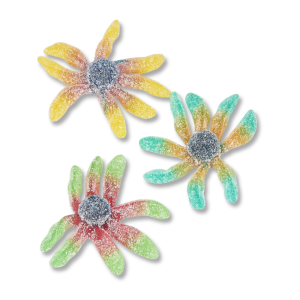 Bonbon individuel acidulés en forme de poulpe multicolores