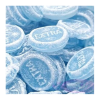 Vrac de menthe claire bleue kubli qui sont des bonbons pastilles à la menthe