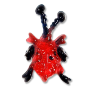 Bonbon creepy jelly insecte rouge et noir en individuel