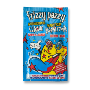 Frizzy pazzy qui est une poudre qui claque tâche langue à la fraise