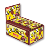 Carton présentoir de fresquito qui sont des sucettes en forme de doigt à tremper en poudre acidulés au goût de cola