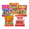5 sachet haribo croco, tagada, happy cola, dragibus et world mix