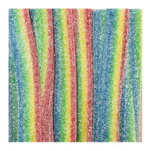 Vrac de pasta basta qui sont des ceinture multicolores acidulés