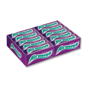 Carton airwaves cool cassis qui sont des chewing-gum sans sucres