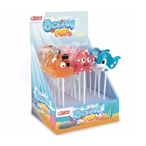 Sucette ocean pop sur présentoir complet