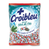 Sachet de croibleu sève de pin, bonbon aux fort goût avec un emballage bleu rouge et blanc