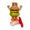 Chef Burger Lollipop sucette visible