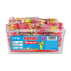 Boite tubo de roulettes aux fruits haribo multicolores